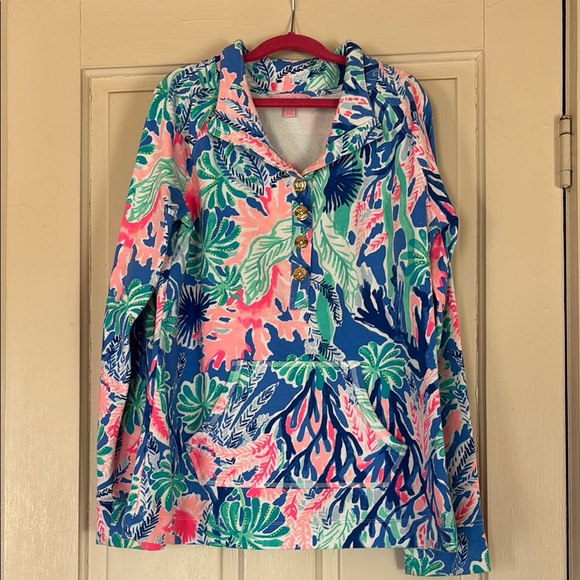 Lily Pulitzer Captain Popover Jet Stream Medium - Picture 1 of 1